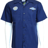 Chevrolet Super Service Mechanic Button Down Crew Pit Shirt Official Licensed
