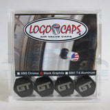 4pcs Ford Mustang GT Logo ABS Black Tire Stem Valve Caps Official Licensed