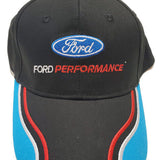 Ford Performance Embroidered Logo Baseball Cap Hat Black Official Licensed