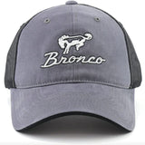 Ford Bronco Vintage Slouch Baseball Snapback Hat Cap Gray Officially Licensed