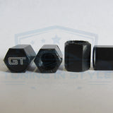 4pcs Ford Mustang GT Logo ABS Black Tire Stem Valve Caps Official Licensed