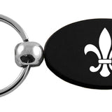 Fleur-De-Lis Oval Key Chain Fob - Official Licensed