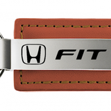 Honda Fit Leather Key Chain Fob - Official Licensed