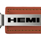 Mopar Hemi Leather Key Chain Fob - Official Licensed