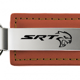 Dodge SRT Hellcat Leather Key Chain Fob - Official Licensed