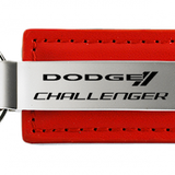 Dodge Challenger Leather Key Chain Fob - Official Licensed