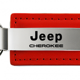 Jeep Cherokee Leather Key Chain Fob - Official Licensed