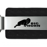 RAM Big Horn Carbon Fiber Leather Key Chain Fob - Official Licensed