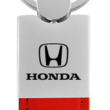 Honda Duo Leather / Chrome Key Chain Fob - Official Licensed