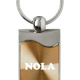 NOLA Rectangular Wave Key Chain Fob - Official Licensed