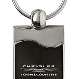 Chrysler Town & Country Rectangular Wave Key Chain Fob - Official Licensed