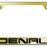 GMC Denali Standard License Plate Frame - Laser Etched - Official Licensed