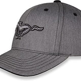 Ford Mustang Logo Car Racing Gray Baseball Cap Racing Hat Official License