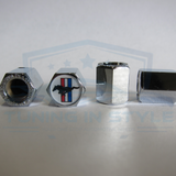 4pcs Ford Mustang Tri Bar Logo ABS Chrome Tire Stem Valve Caps Official Licensed