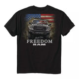 RAM Built For Freedom American Flag T-Shirt Black Official Licensed
