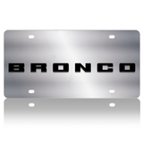 Ford Bronco - Stainless Steel License Plate - Bronco Word Only