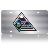 Ford Bronco - Stainless Steel License Plate - Black Diamond Badge