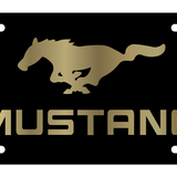 Ford - Carbon Steel License Plate - Mustang Silver