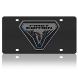 Ford Bronco - Carbon Steel License Plate - First Edition Badge