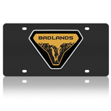 Ford Bronco - Carbon Steel License Plate - Badlands Badge