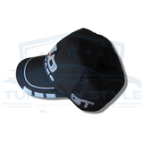 Ford Mustang 5.0 Embroidered Grey Logo Baseball Cap Black Official Licensed