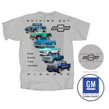 Nothing But Chevrolet Pickup Truck Over 100 Years T-Shirt Grey Official Licensed