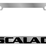 Cadillac  - Chrome Icon Frames - Cadillac Escalade Word Logo