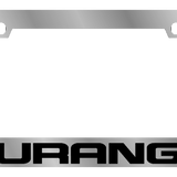 Dodge Durango License Plate Frame - Chrome Icon Frames - Durango Word