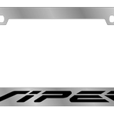 Dodge Viper License Plate Frame - Chrome Icon Frames - Viper Word