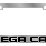 Dodge Mega Cab License Plate Frame - Chrome Icon Frames - Mega Cab Word