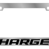 Dodge Charger License Plate Frame - Chrome Icon Frames - Charger Word