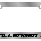 Dodge Challenger RT License Plate Frame - Chrome Icon Frames - Challenger RT Word