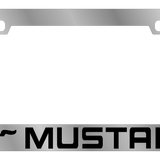 Ford – Chrome License Plate Frame – Ford Mustang Word Logo
