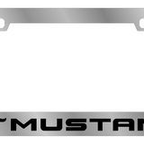 Ford – Chrome License Plate Frame – Ford Mustang Word Logo