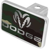 Dodge Logo/Word Trailer Hitch Plug - Premium XL - Official Licensed