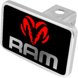 Mopar Dodge Ram Logo Trailer Hitch Plug - Premium XL - Official Licensed