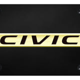 Honda Civic Name License Plate - Official Licensed