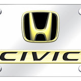 Dual Honda Civic License Plate - Official Licensed