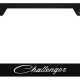 Dodge Challenger Classic Cut-Out Frame - Laser Etched Black - Official Licensed