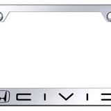 Honda Civic (Reverse C) Cut-Out Frame - Laser Etched Mirrored - Official Licensed