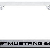 Ford Mustang 5.0 Cut-Out Frame - Laser Etched Brushed - Official Licensed