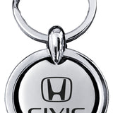 Honda Civic Revolver Key Chain Fob - Silver - Official Licensed