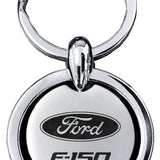 Ford F-150 Revolver Key Chain Fob - Silver - Official Licensed