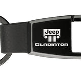 Jeep Gladiator Premier Carabiner Key Chain Fob - Black Pearl - Official Licensed