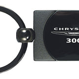 Chrysler 300 Two-Tone Rectangular Key Chain Fob - Gun Metal - Official Licensed