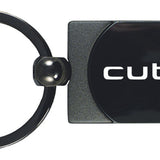 Nissan Cube Two-Tone Rectangular Key Chain Fob - Gun Metal - Official Licensed