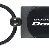 Dodge Dart Two-Tone Rectangular Key Chain Fob - Gun Metal - Official Licensed