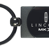 Lincoln MKX Two-Tone Rectangular Key Chain Fob - Gun Metal - Official Licensed