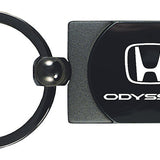 Honda Odyssey Two-Tone Rectangular Key Chain Fob - Gun Metal - Official Licensed