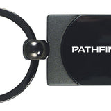 Nissan Pathfinder Two-Tone Rectangular Key Chain Fob - Gun Metal - Official Licensed